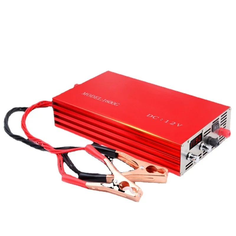 1600G DC 12v Multifunctional Digital Inverter digital Display 1800w High Power Battery Electronic Booster