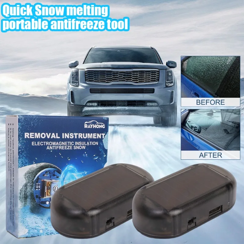 In-car Electronic Devices Easy-to-install Newly Solar Electromagnetic Molecular Interference Snow Remover Instrument Auto Parts