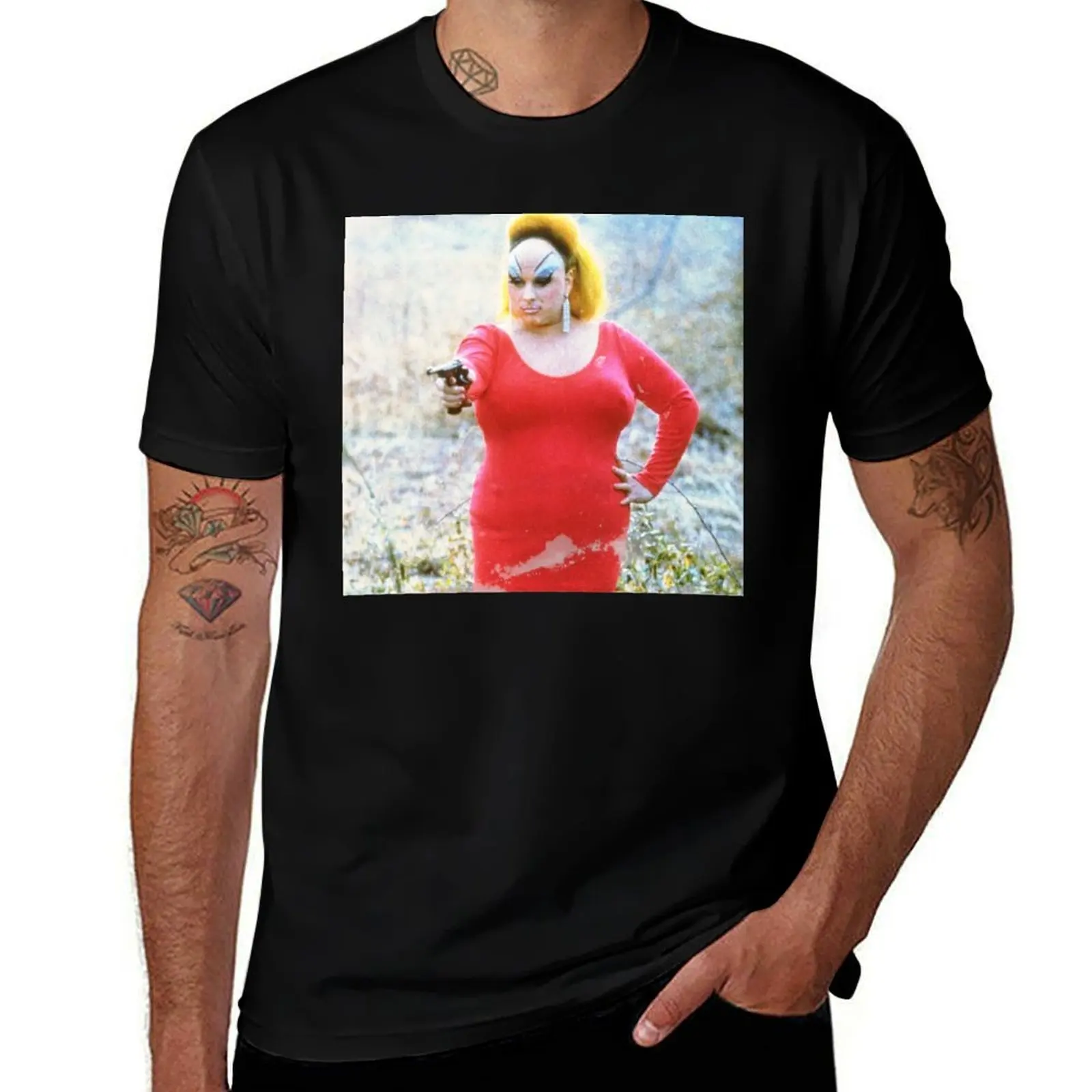 

divine T-Shirt oversizeds rapper graphic tees blue lock blue archive black t shirts for men