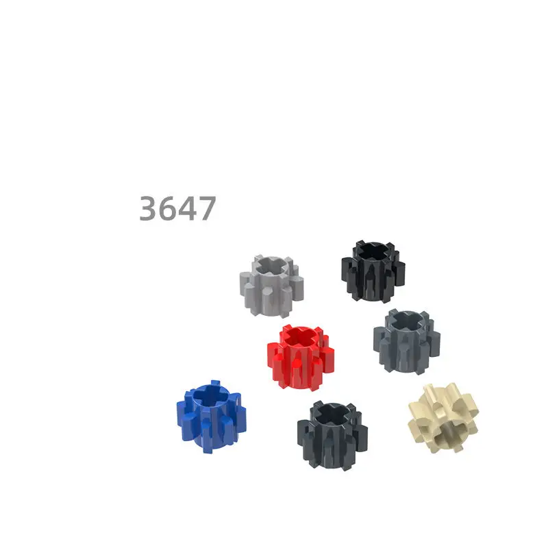 416pcs MOC Compatible Parts 3647 & 489006 Gear 8 Tooth Building Blocks Bricks DIY