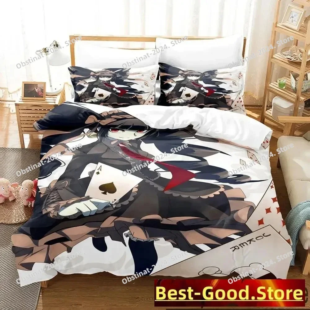 

Anime Danganronpa Monokuma Printed Bed Set Duvet Cover Pillowcase Bedding Set Bed Linen Sheet Quilt Cover Full Queen King Size