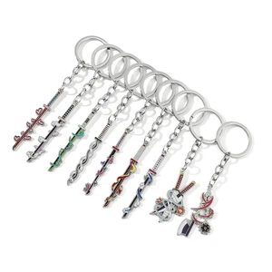 Demon Slayer Anime Katana Schlüsselschlüsselketten inosuke Agattsuma Zenitsu Schwert Keychain, Manga Erinnerung, Geschenk für Fans, Männer und Frauen 6 Hauptverkäufe Taiga Cosplay Toradora - №6