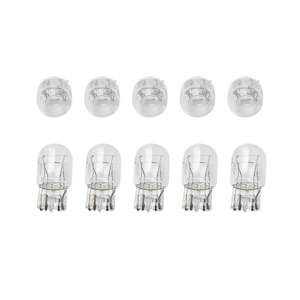 

Brand New Durable High Quality Tail Light Bulbs T20 10pcs Turn Signal 12V Indicators Light Spare Parts Stop Brake