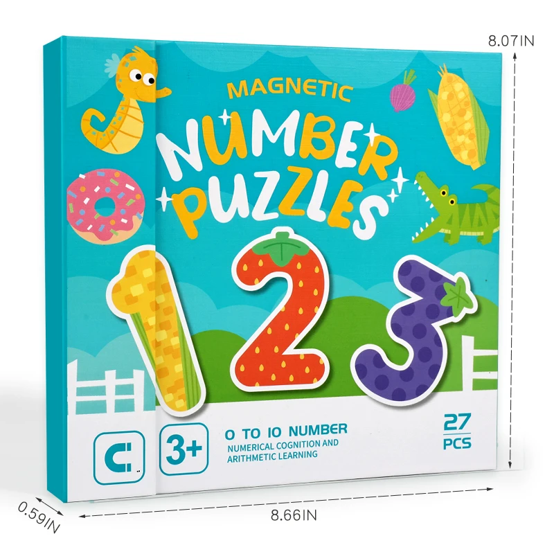 สติกเกอร์แม่เหล็กคณิตศาสตร์สำหรับเด็ก เกมแยกส่วนตัวเลข ของเล่นเสริมพัฒนาการเรียนรู้คณิตศาสตร์สำหรับเด็กเล็ก ของเล่นเสริมพัฒนาการแบบมอนเตสซอรี่