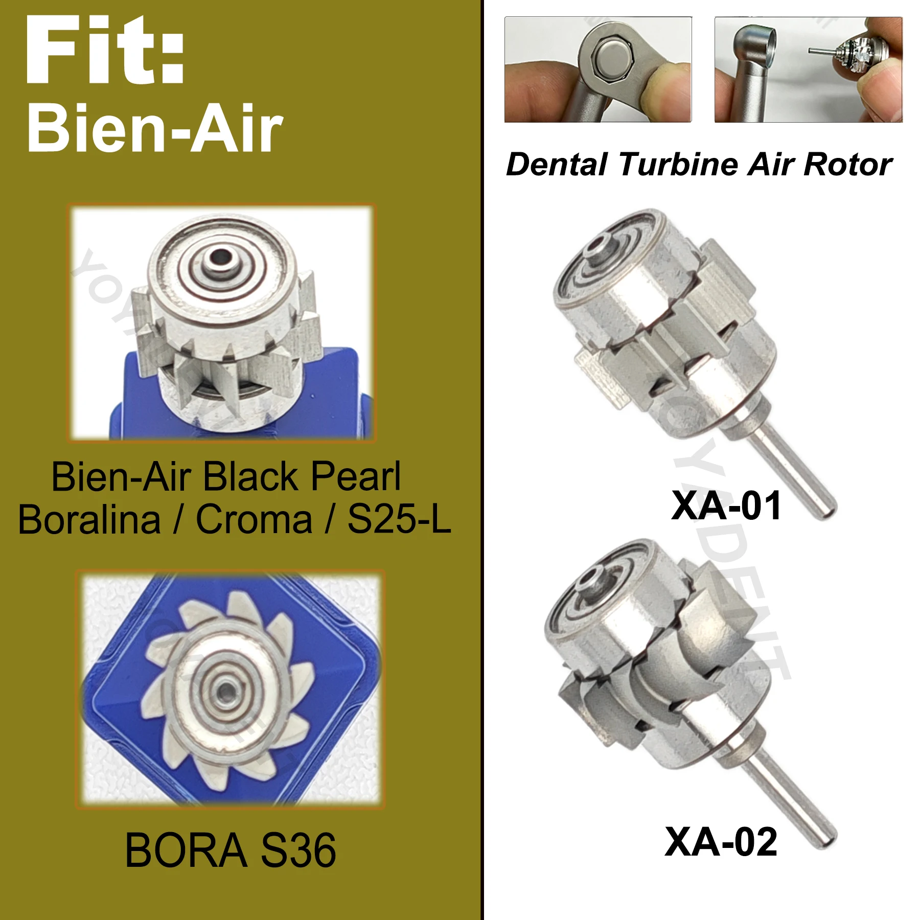 

Стоматологический ротор, турбинный картридж, воздушные роторы, подходят Bien-Air, высокоскоростной наконечник, аксессуары для стоматологических инструментов XA-01
