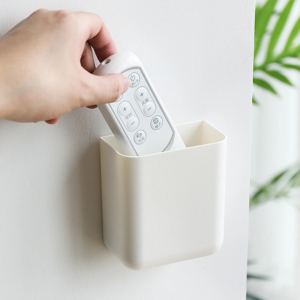 

Remote Control Storage Box ABS Home Office Desktop Organizer Garbage Bag Container Shelf Tidy Room Gift Idea File Folder