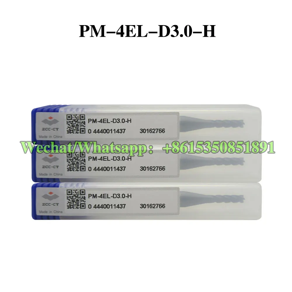 

ZCC CT PM-4EL-D3.0-H PM-4EL-D4.0-H PM-4EL-D8.0-H KMG405 solid carbide end mills