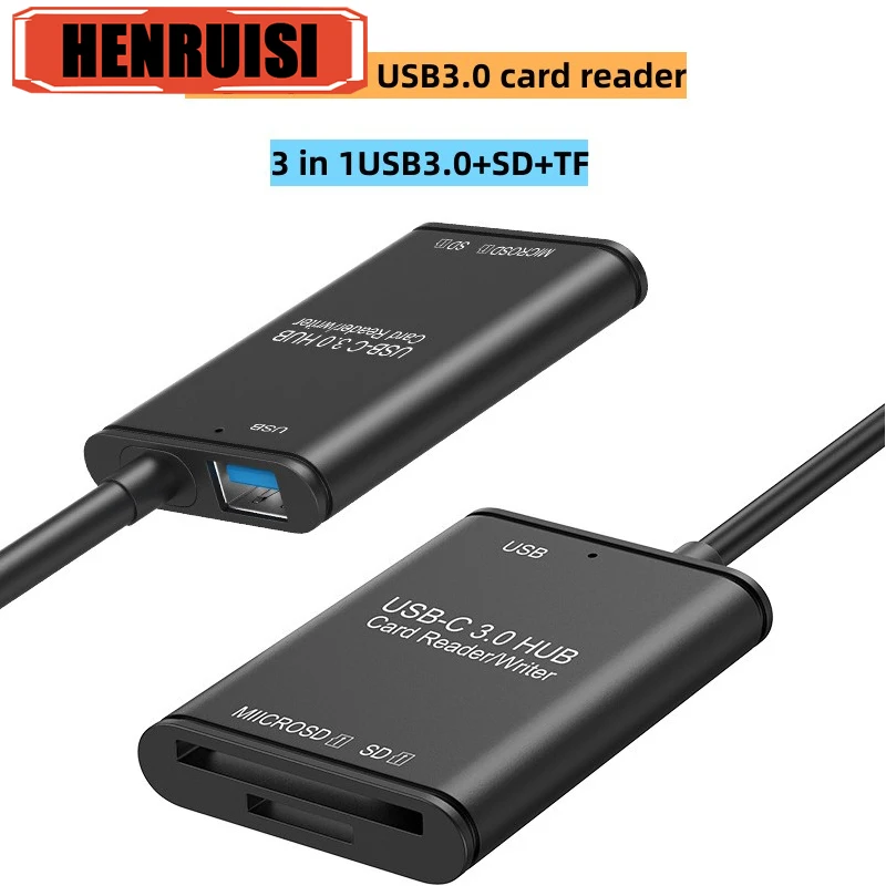 Memory Card Reader USB 3.0 OTG Adapter, Office Computer Supplies for Laptop, Smartphone, Hot Sale, New, Hot Sale, 2023