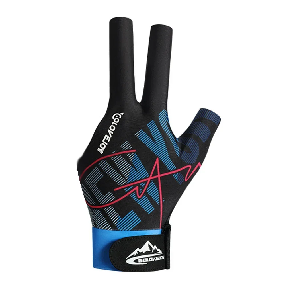 

Перчатки с тремя пальцами, перчатки для левой руки, игровая игра, 5 цветов, нескользящие перчатки для бильярда, регулируемые перчатки, регулируемое запястье