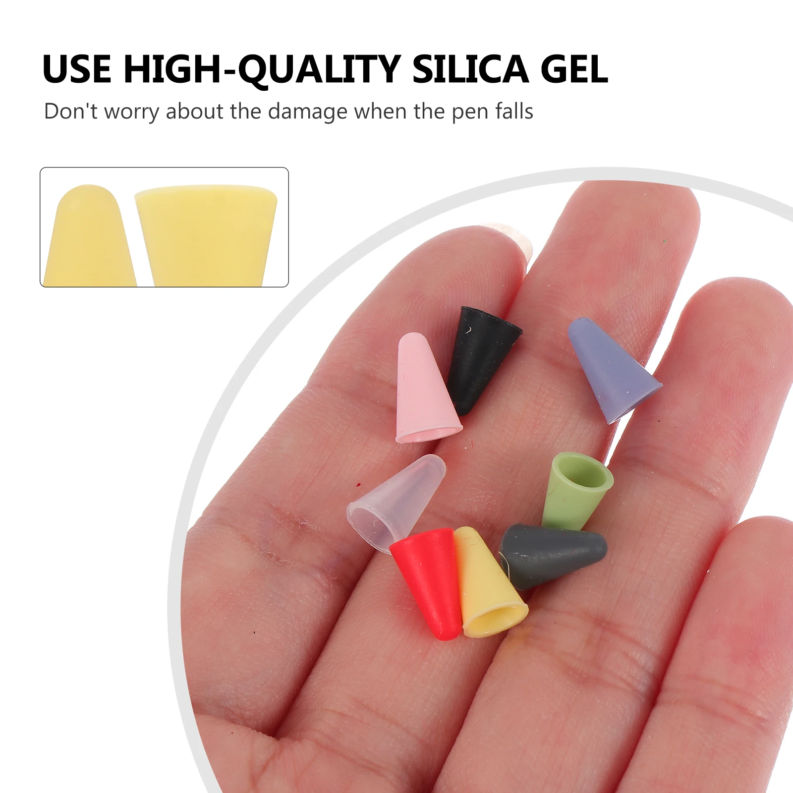 

4-коробка, крышка для наконечника карандаша, шляпа, практичные чехлы, полезные электронные силиконовые колпачки, карандаши