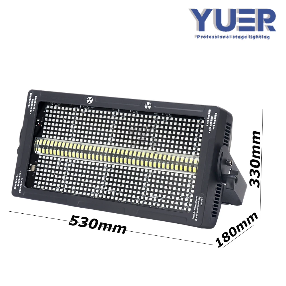 Yuer Stage Light LED RGB + White 3in1 8+8 Zone Strobe Horse Racing Wash DMX512 Sound For DJ Disco wedding Party Club Show