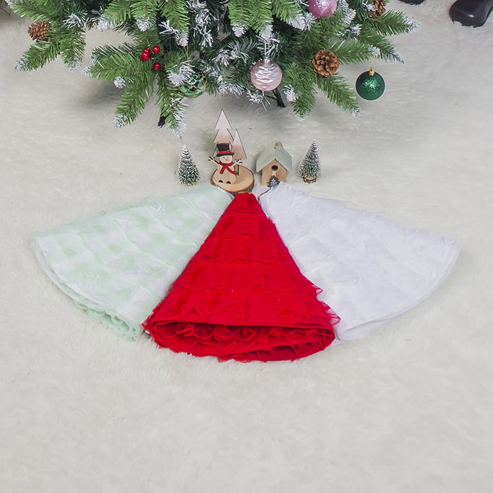 

Christmas tree base decoration Christmas tree apron Xmas tree skirt decoration Xmas tree skirt apron