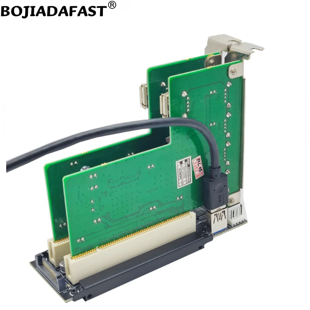 사운드 세금 제어 캡처 음성 직렬 병렬 카드, 미니 PCI-E PCIe MPCIe 확장 컨버터 카드, 2 * PCI 슬롯