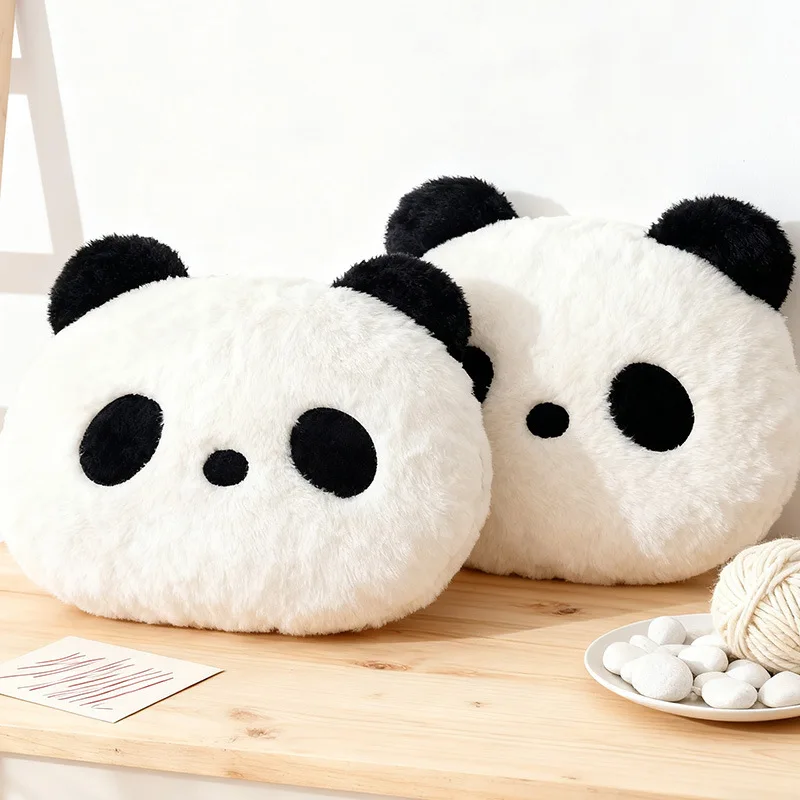 

Cute Panda Shape Cushion Pillow Multifunctional Seat Pad Back Cushion For Home Office Sofa Decoration