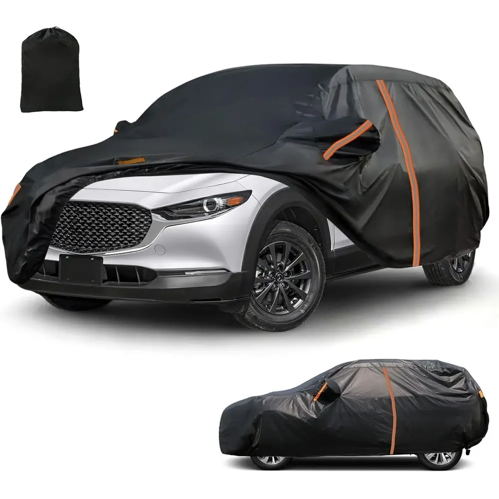 

Mazda CX-30 SUV Car Cover 2020-2025, All-Weather Waterproof Outdoor Cover with Zippered Door, Windproof Bands, Reflective Strips