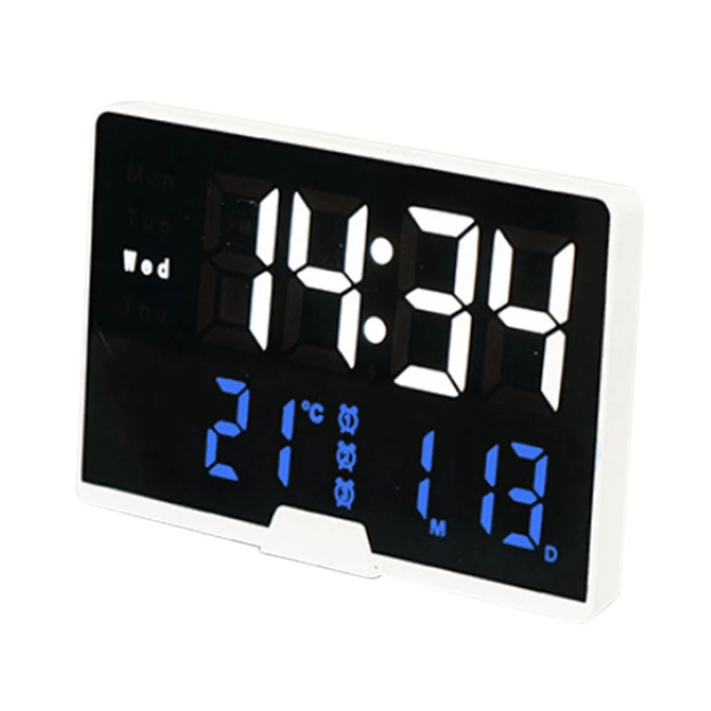 Luminous Digital Alarm Clock LED Electronic Clock Photosensitive Bedside Clock Large Screen Multi-Function Clock