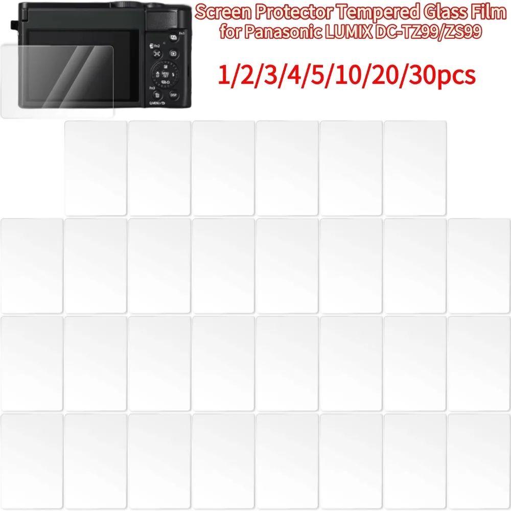 For LUMIX DC-TZ99/ZS99 Screen Protector Tempered Glass 9H Film Anti-Scratch Screen Protector for Panasonic LUMIX DC-TZ99/ZS99