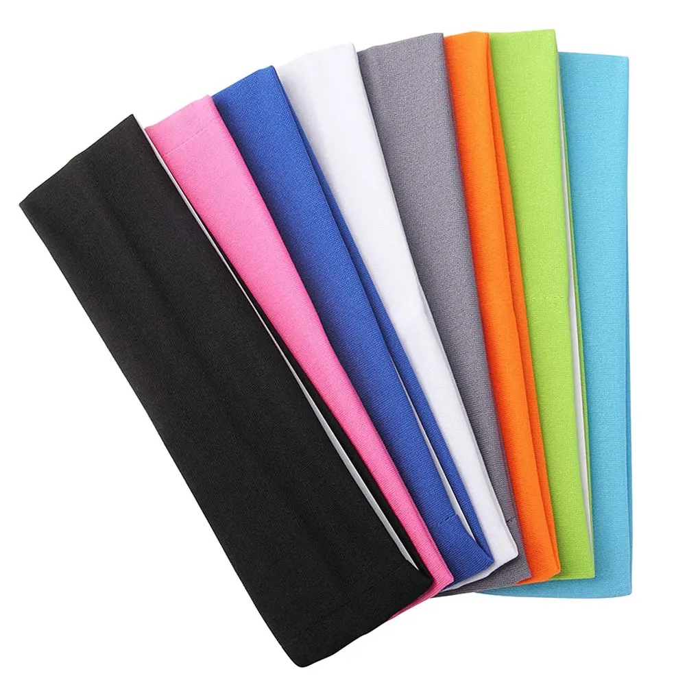 

8 pcs Yoga Headbands Sports Elastic Exercise Hair Accessories Basketball Running Knotted Wide Comfortable Fit All