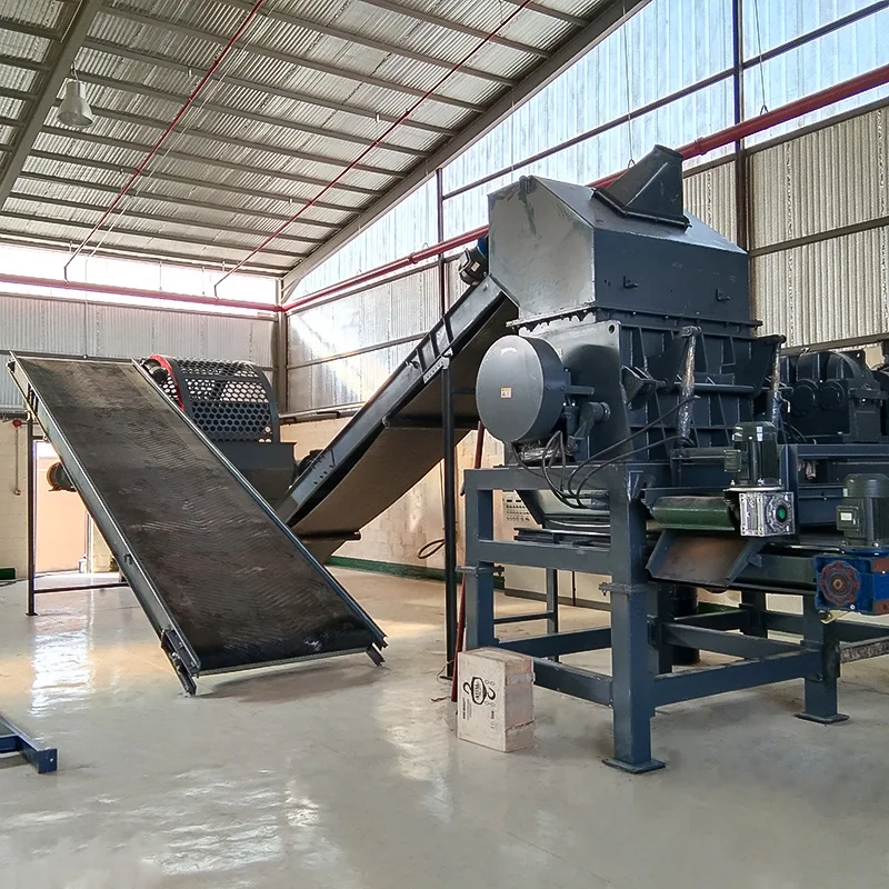 Smooth-operating Customized Double Shaft Shredder with Low Energy Cost Tire Shredding Machine for Recycling Stations