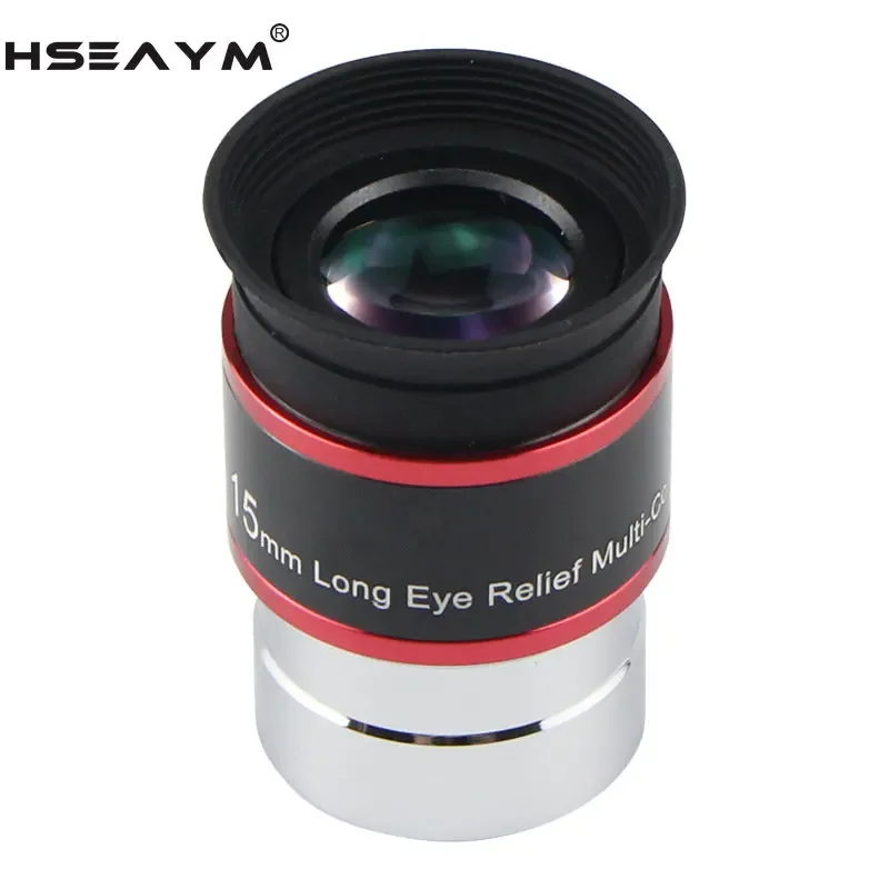 HSEAYM Astronomical Telescope Accessories 1.25 Inches 31.7mm 68 Degrees Focal Length 15mm Wide-angle Eyepiece Optical Glass