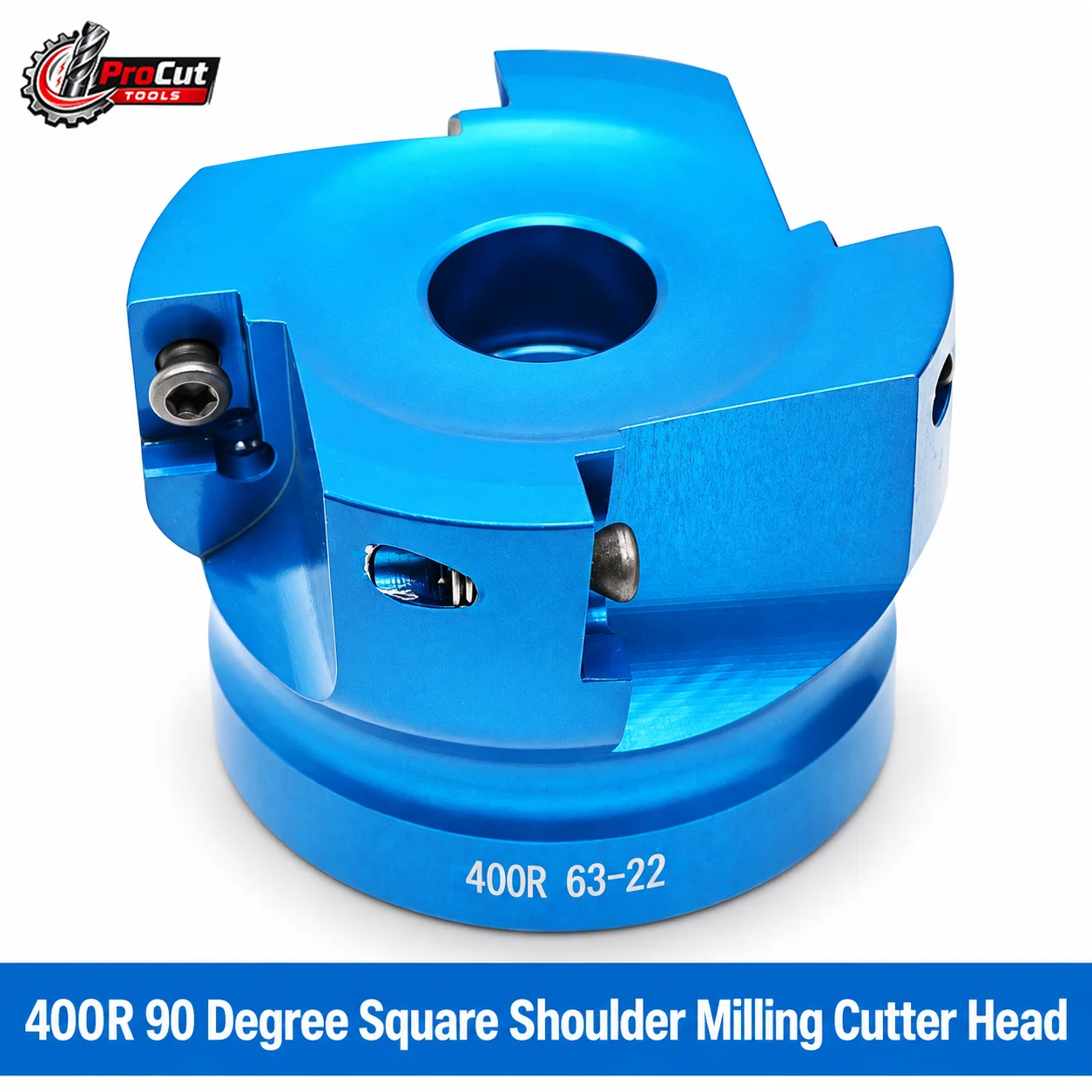Mechvon 400R Aluminum Milling Cutter Head 90 Degree High Gloss CNC Face Mill for Plane Machining