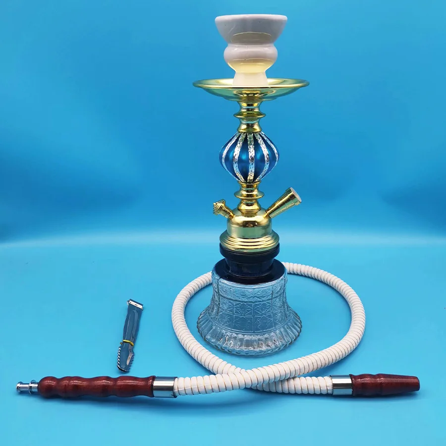 Single And Double Glass Bottle Hookah Shisha Pipe Accessories For Smokers Club Bar Outdoors