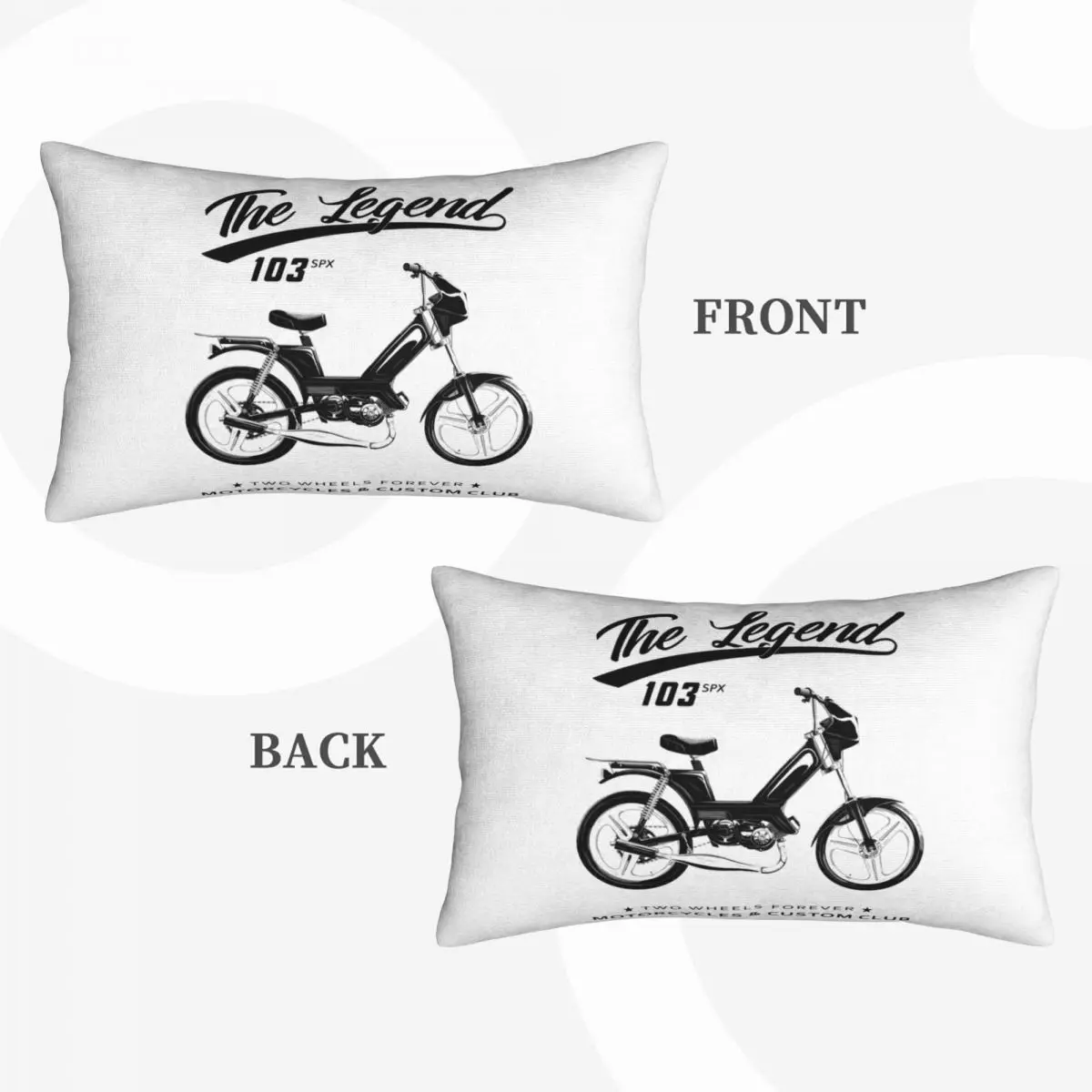 Moped 103 SPX Rectangle Pillowcase Cushion Cover Decorative Bedroom Bed Home Comfort Throw Pillow
