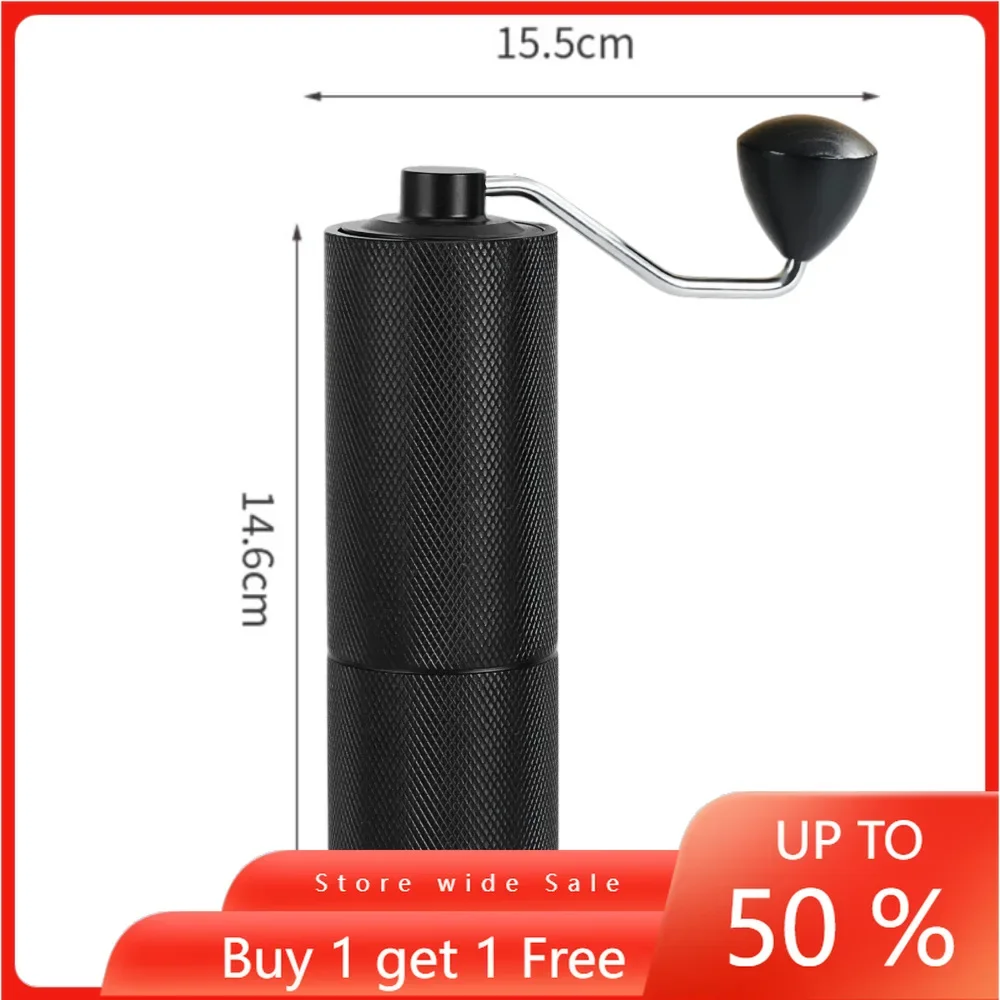 New Manual Coffee Bean Grinder Espresso Best Stainless Steel Portable Grinder Seven Star Removable Bean Press Hand Pot Equipment