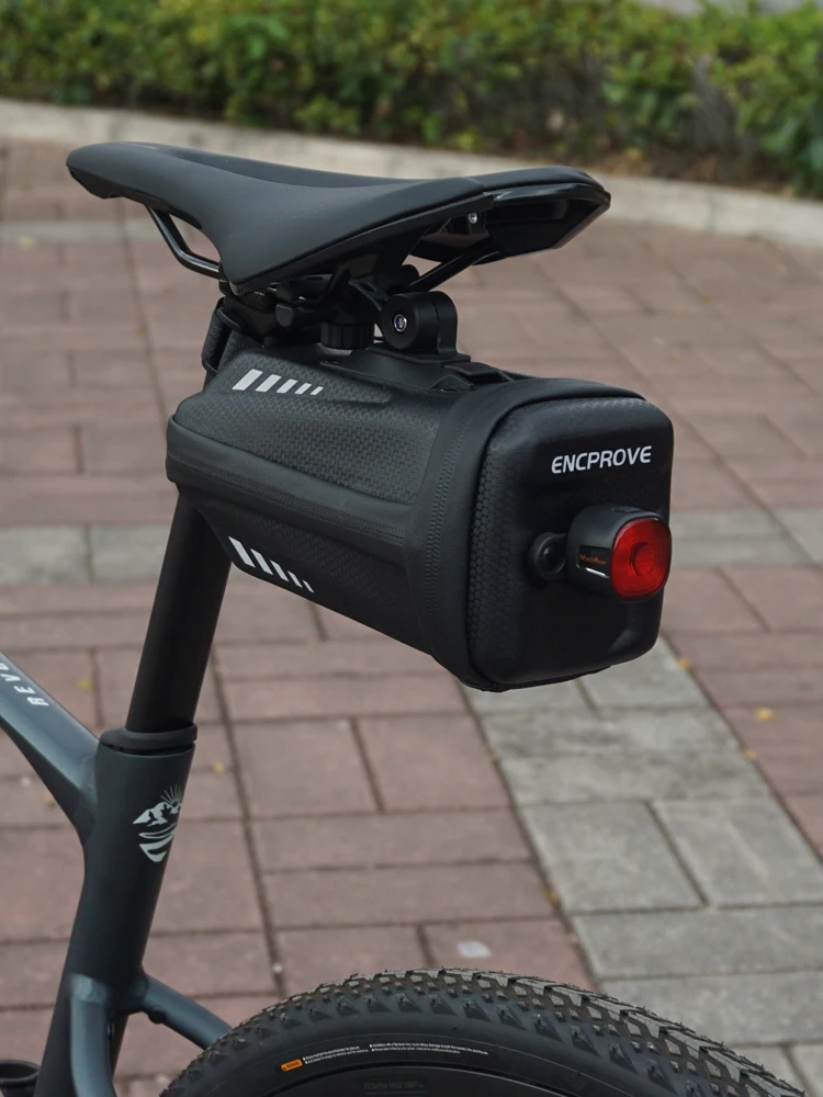 AliExpress ENCPROVE Hard Shell Bicycle Saddle Bag Bike Seat Bag Reflective Cycling Seat Pack MTB Road Bike Bags with Smart Sensor Taillight