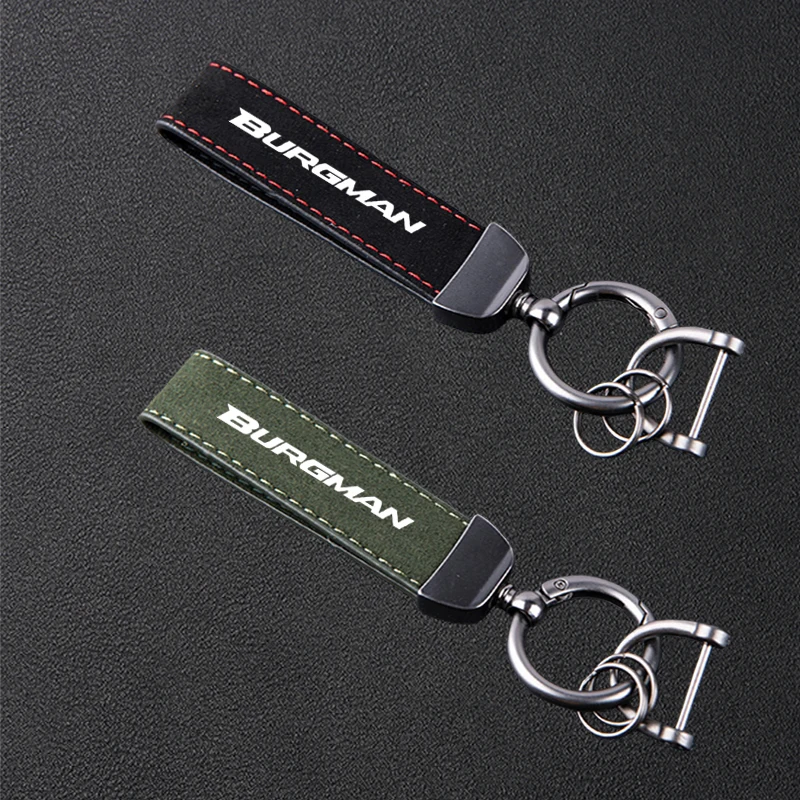 لسوزوكي بورجمان 650 400 125 200 AN650 AN400 AN125 AN200 اكسسوارات دراجة نارية عالية الجودة كيرينغ الجلود الجلد المدبوغ المفاتيح #1