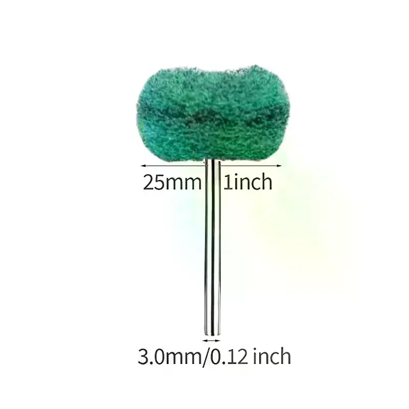 10PCS Mini Drill Abrasive Brush Fiber Scouring Wheel Pad Cleaning Polishing Sanding Head Electric Grinder Brushes Rotary Tools