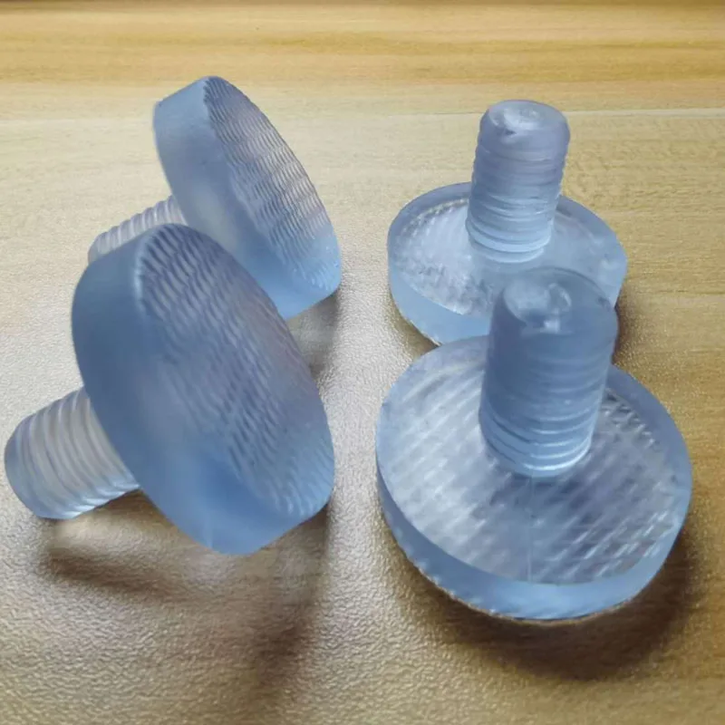 10PCS Rubber Glue Nail Soft Transparent Rubber Rod Plug Furniture Table Chair Leg Feet Glide Slide Pad Hole Caps Floor Protector