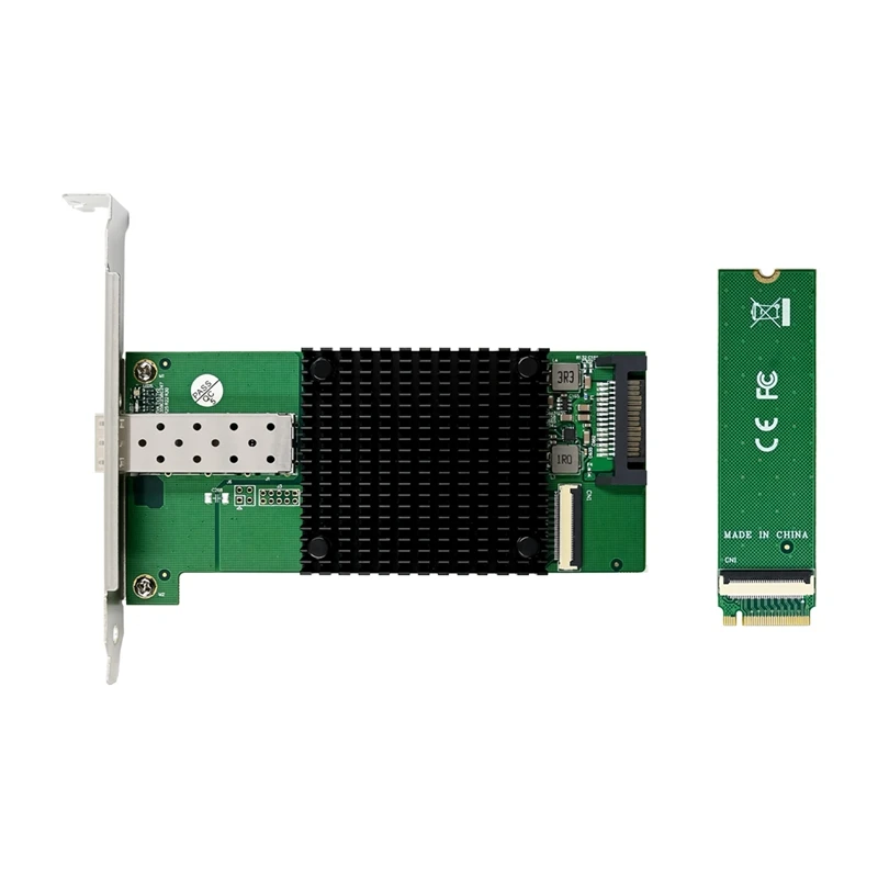 Server Network Card M.2 B+M KEY 8-Channel Single-Port 10Gbe SFP Ethernet NIC Network Card For Win10 Freebsd Linux System