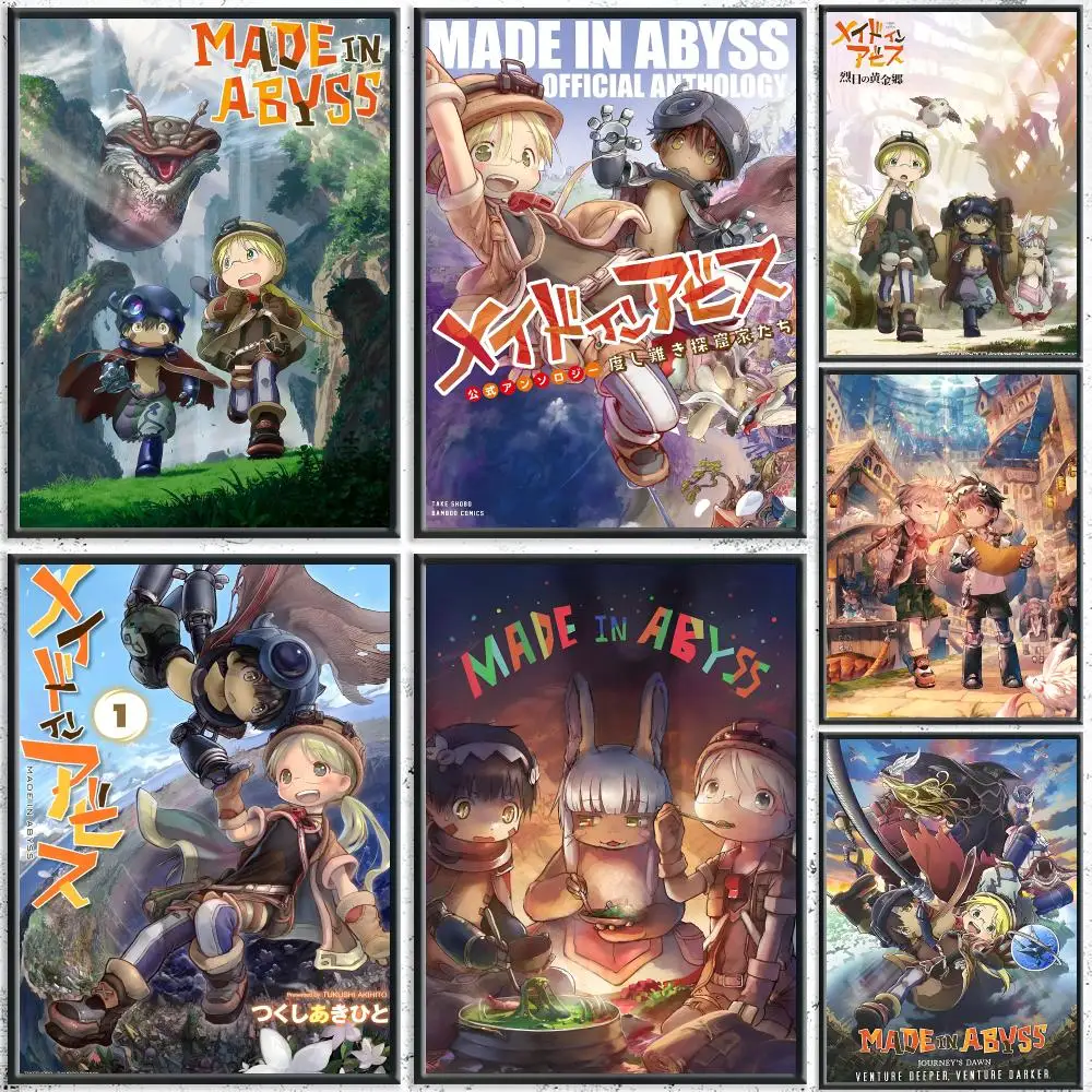 Fantasy Anime M-Made in AbyssS Poster HD Self-Adhesive No Residue After Removal Ideal for All Kinds of Wall Decor