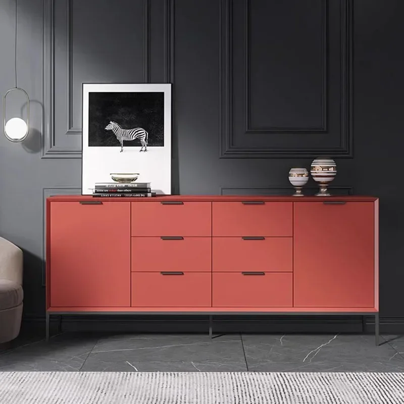 Nordic Morden Living Room Cabinets Luxury Kitchen Storage Shelf Cabinets Ultra Thin Bedside Szafki Do Salonu Home Furniture