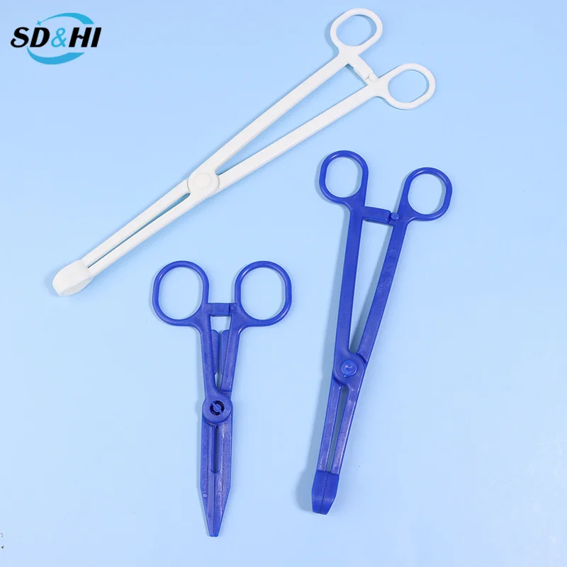 1Pcs Disposable Sterile Slotted Round Navel Forceps Clamp Triangle Open Plier Ear Nose Lip Belly Body Piercing Forceps Tools