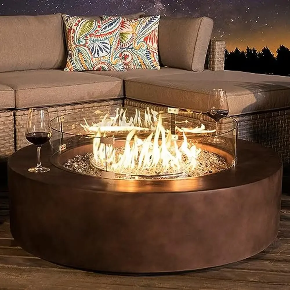 Outdoor Propane Fire Pit Coffee Table 40.5