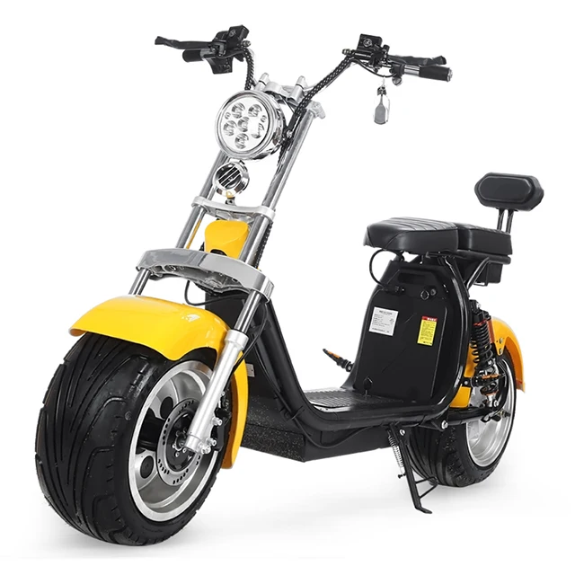 Eec Coc 60v European Warehouse 1500w 2000w Fat Tire Motorcycle Electric Scooter Citycoco