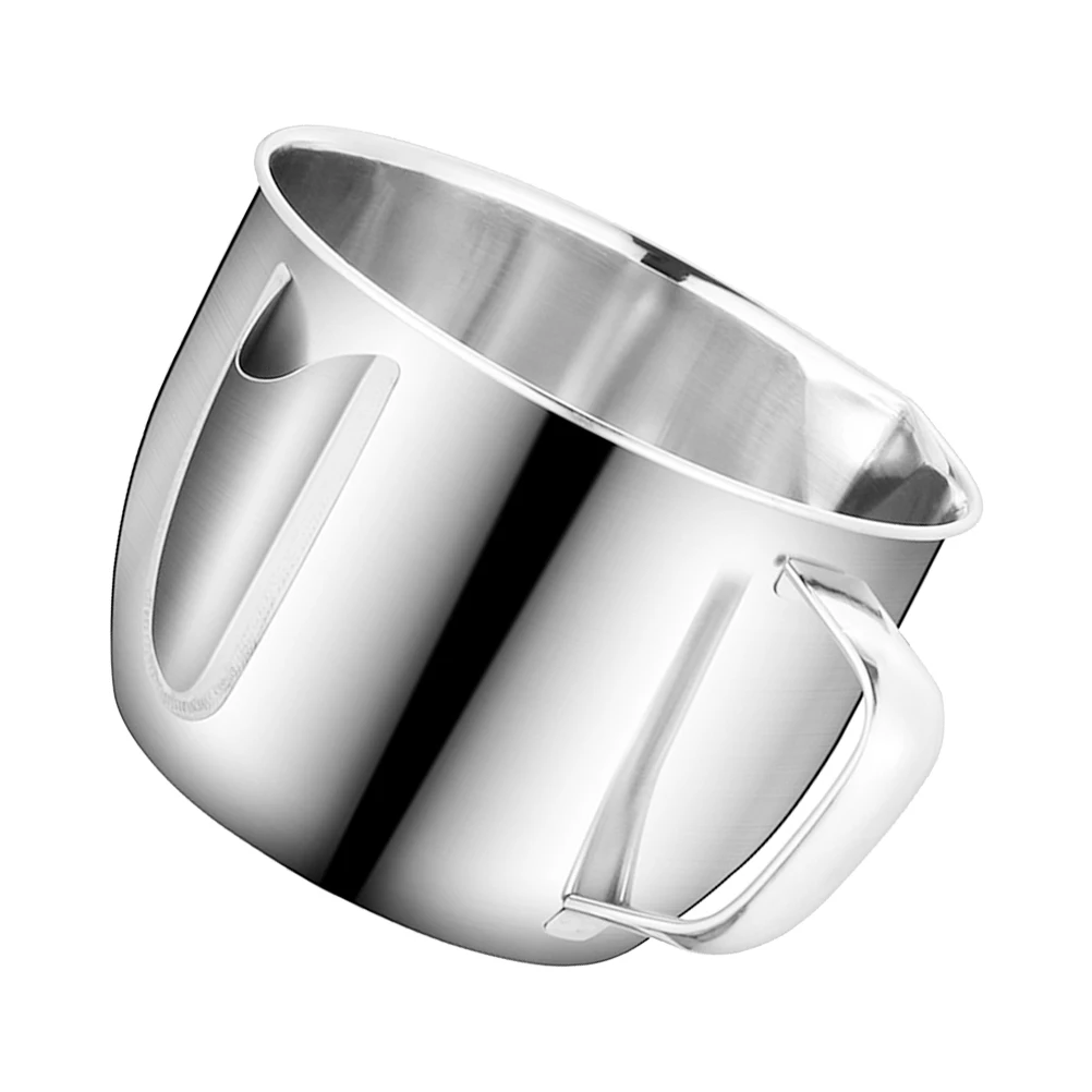 

Stainless Steel Oil Filter Bowl Grease Strainer Container Mesh Splitter Cooking Kitchen V Nozzle Anti Scald H Multi
