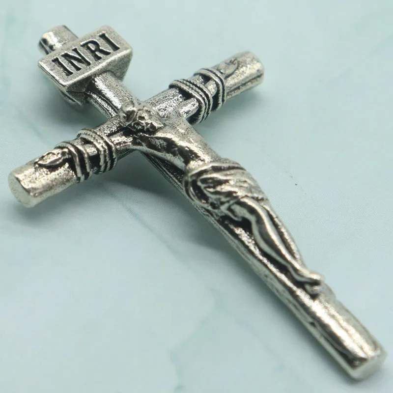 Buy 3 Get 1 Free Highly Recommend 6g Jesus Christ Cross Catholic Silver Pendant Prevent Allergy SheCrown