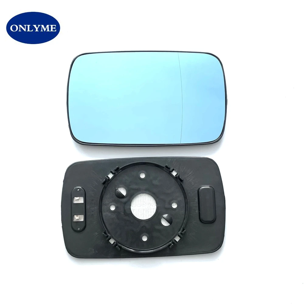 Car blue wide angle heated mirror glass for BMW 3 E36 (1990-1998) / 5 E34 ( 1988-1995) / 5 E39 (1996-1997) / E46 (1998-2005)