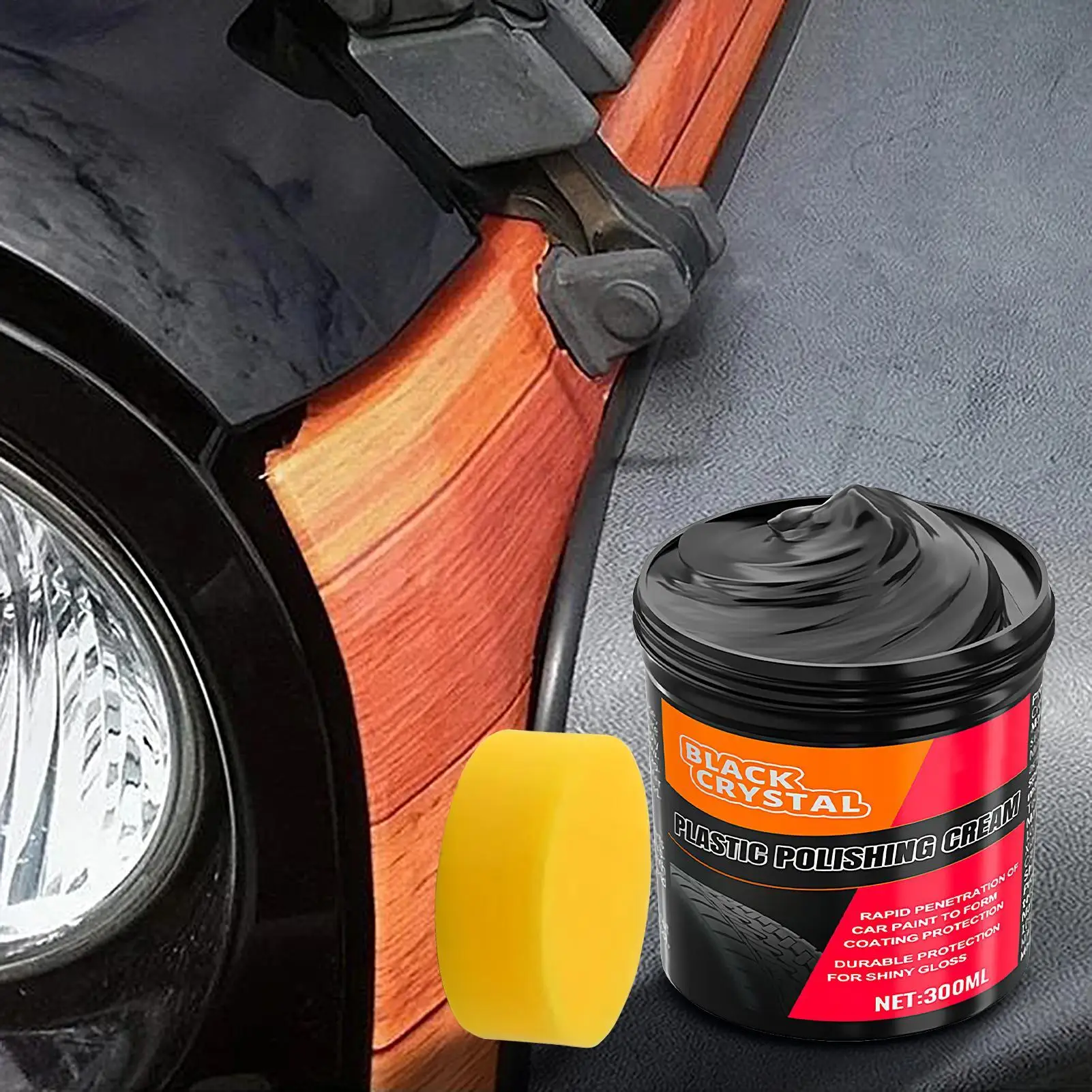 Plastic Rubber Repair Paste Black Crystal Polished For Car Scratches Tire Shine Interior Renewal Anti-Aging Fade Restorer