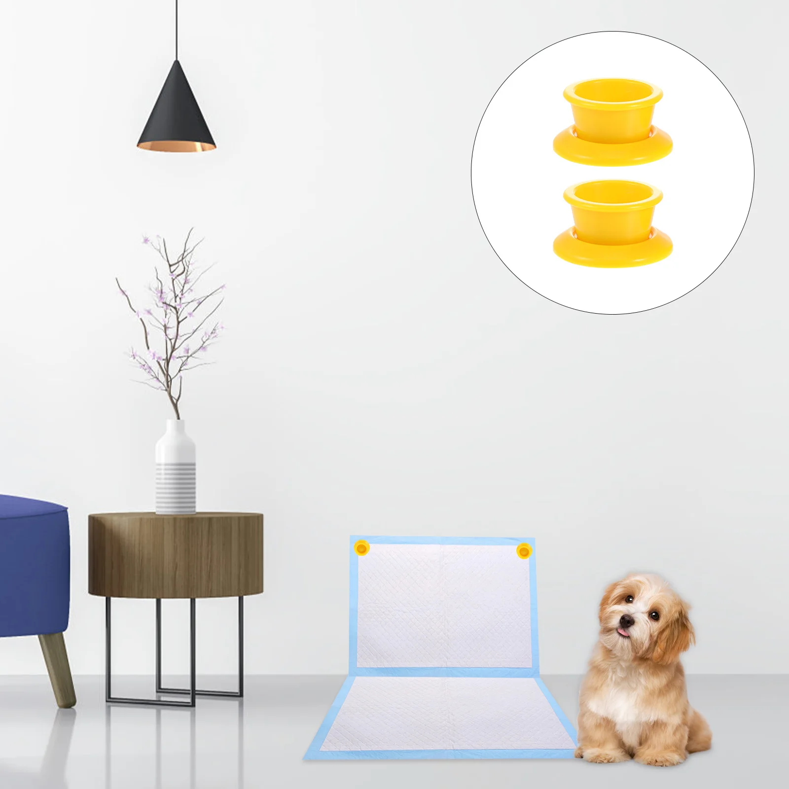 

2Pcs Dog Pee Pad Holder Plastic Strong Magnet Fixed Puppy Pad Holder for Home Shop Pet Supply Potty Training Pet Supply
