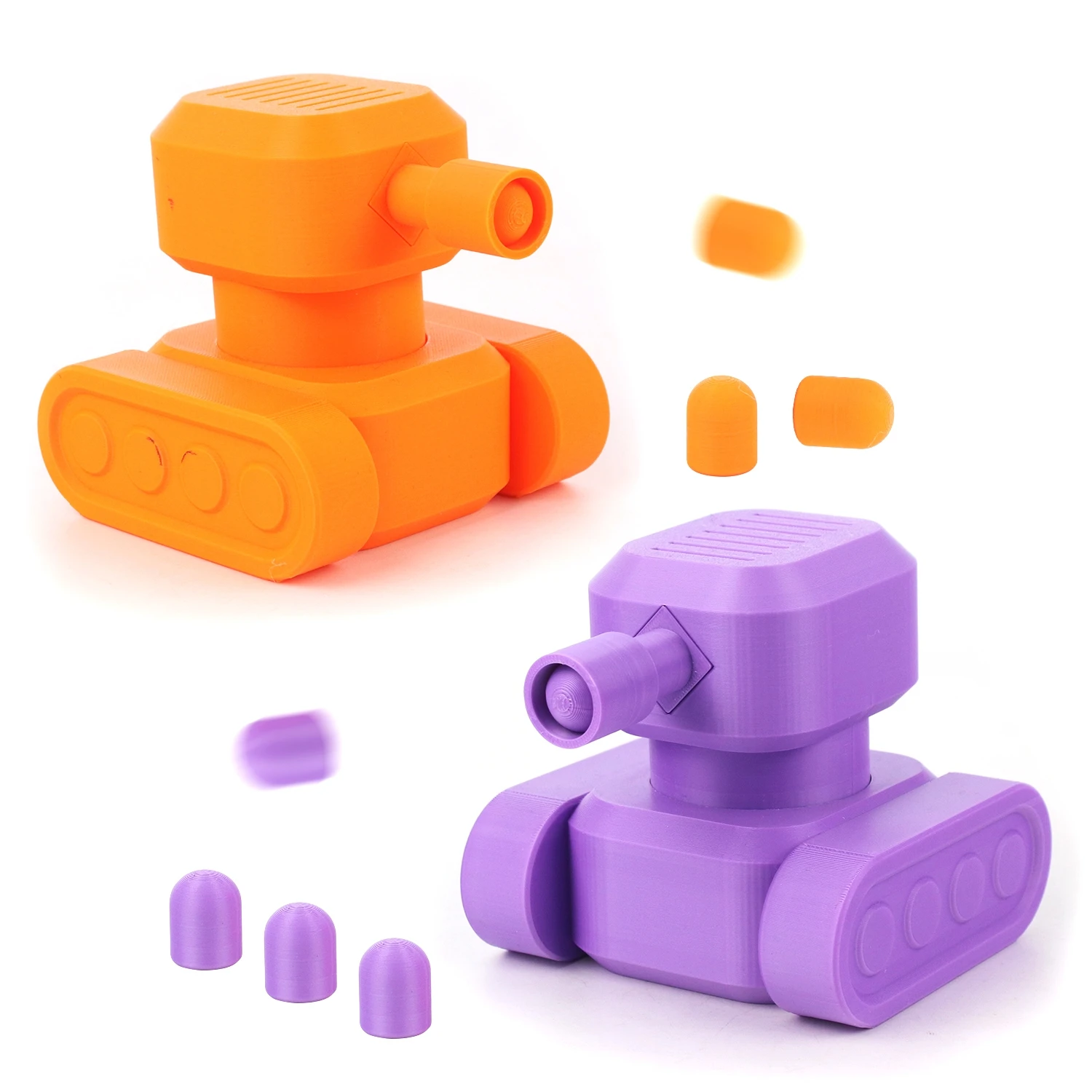 

3d Printed Tank Model With Bullet-Firing Air Pressure Tank Toy Creative Decompression Children Toy For Military Fan Holiday Gift