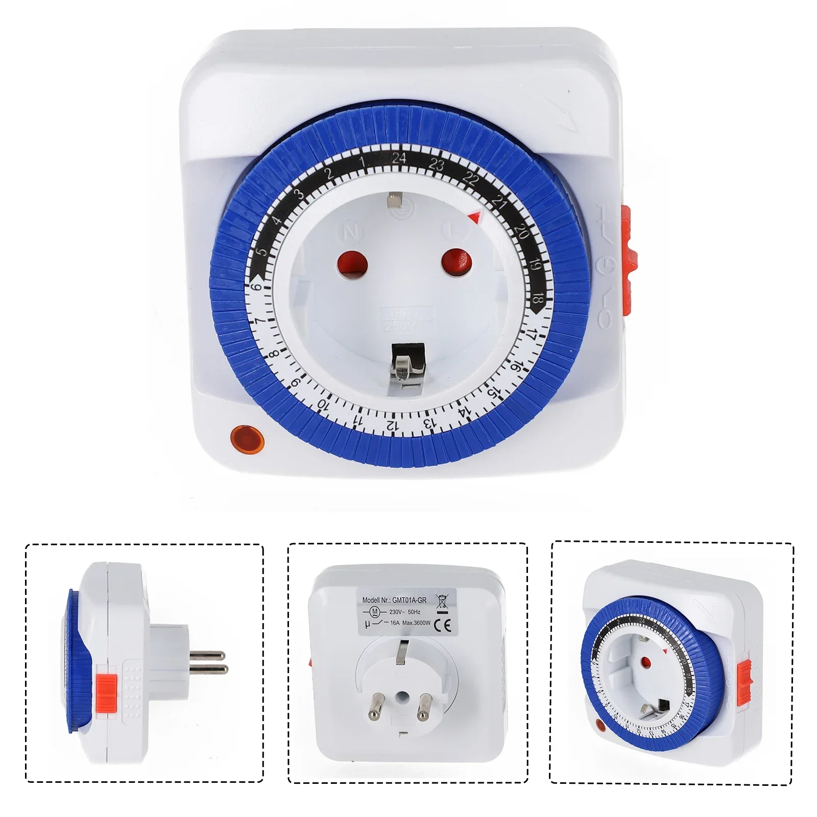 Convenient 1PCS Smart Countdown Cycle Socket Easy To Operate 24 Hour Timer Switch For Routers And Mobile Phones