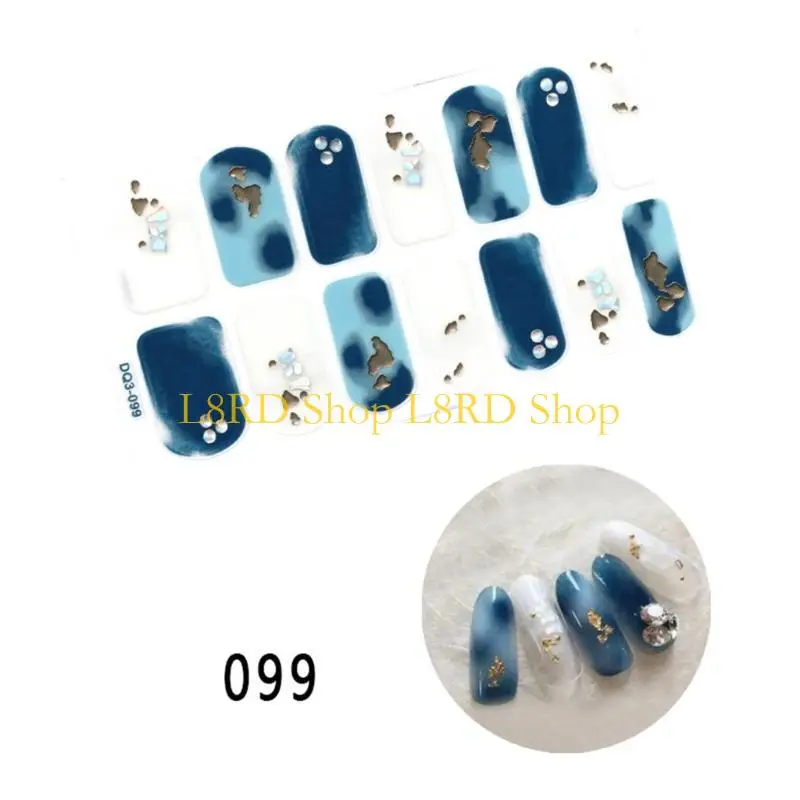 l8rdネイルストリップラップフレンチネイルステッカーマニキュアストリップのフルネイルラップスティック