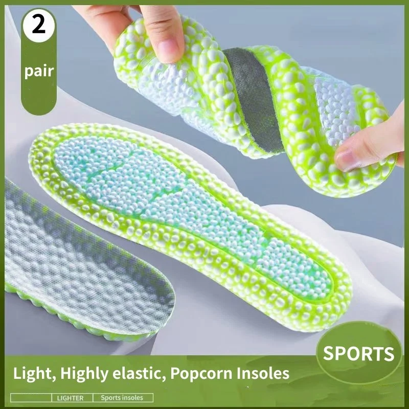 2 คู่เบาะลม TPU อัพเกรดกีฬาแผ่นดูดซับแรงกระแทกแผ่นรองรองเท้าผ้าใบวิ่งยืดหยุ่นสูง