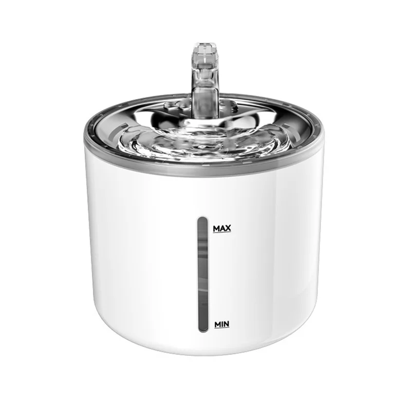 

ABKL-Stainless Steel Automatic Cat Drinker 2L Flow Drinker For Pets Drinking Fountain Dispenser With Sensor,AC 220V EU Plug.