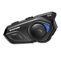 WAYXIN R16 Motorcycle Bluetooth Helmet Headset 6 Riders Intercom Communication System With Multitasking Audio FM Waterproof GPS