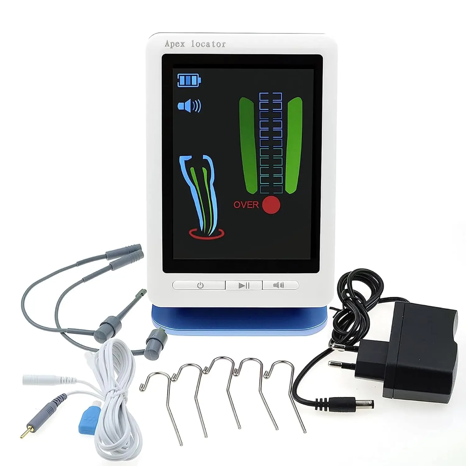 Portable Dental Root Canal Apex Locator Measuring Instruments with 4.5 Inch LCD Dentistry Measuring